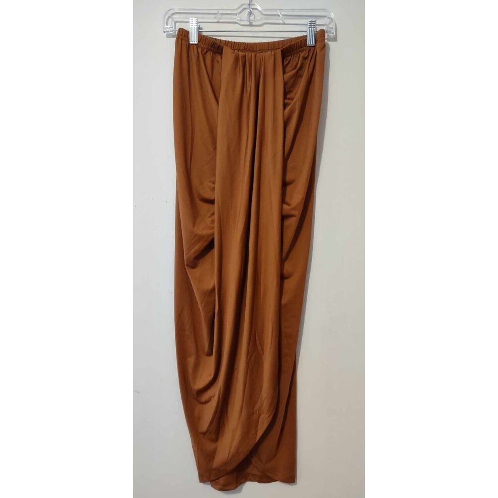 Zaful Brown Wrap Fitted Skirt Size Small